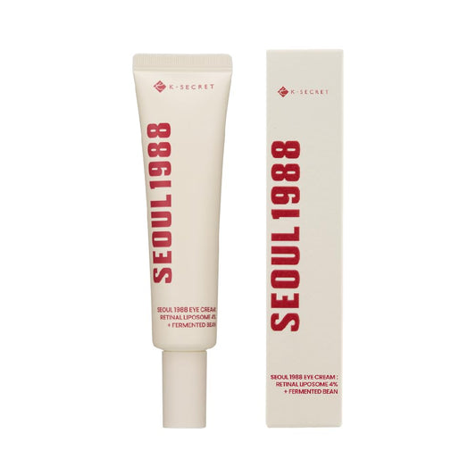 KSECRET SEOUL 1988 Eye Cream : Retinal Liposome 4% + Fermented Bean for Wrinkle Care - anti-aging, skin elasticity, pigmentation, fine lines and uneven skin tone & texture