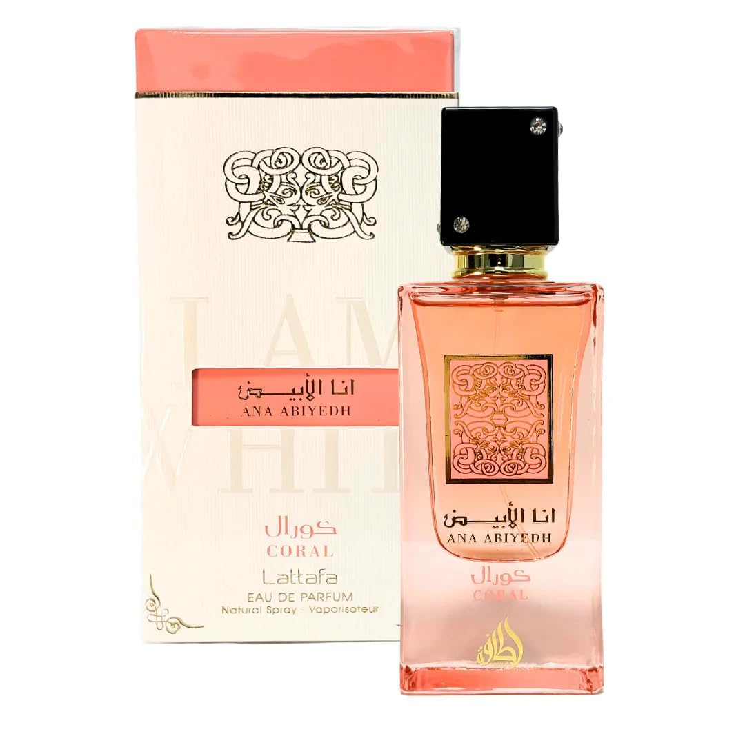 Lattafa Ana Abiyedh Coral for Unisex Eau de Parfum Spray - 60 ml
