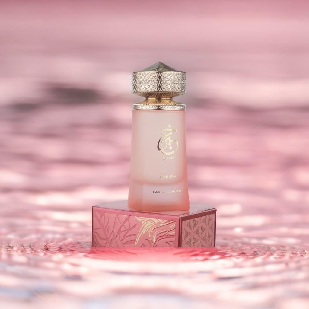 Paris Corner Khair Fusion Lychee Perfume - 100 mls  - A Lychee Perfume Blending Fruity Notes of Lychee, Blackcurrant, and Red Apple with Floral Elegance for an Enchanting Aroma