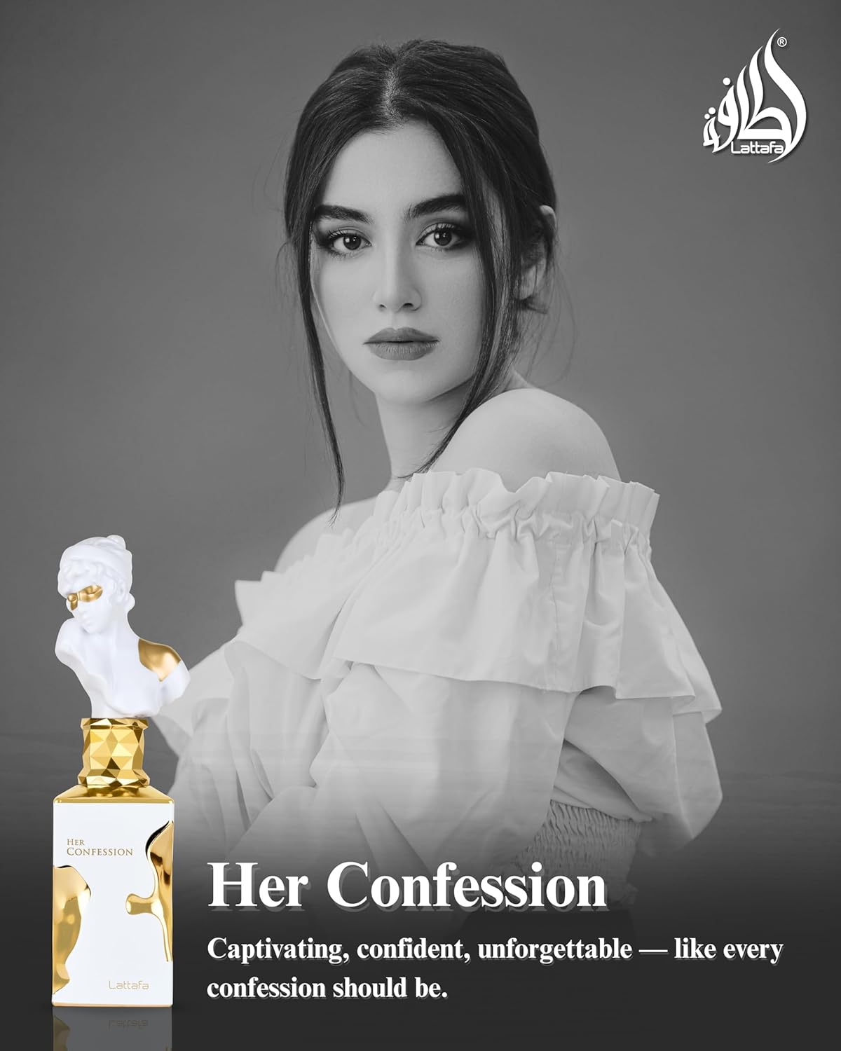 Lattafa Her Confession - Vanilla, Floral, Amber, Musk - Eau de Parfum Long-Lasting Fragrance for Women - 100 ml