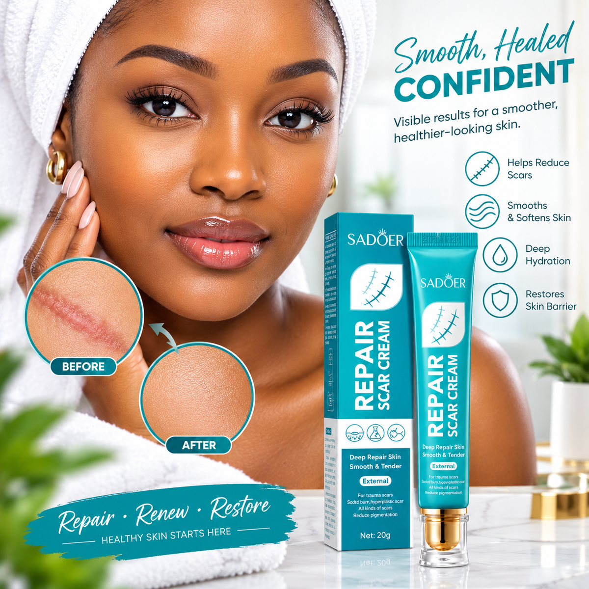 SADOER Scar Repair Cream - ( BUY 1 GET 1 FREE )