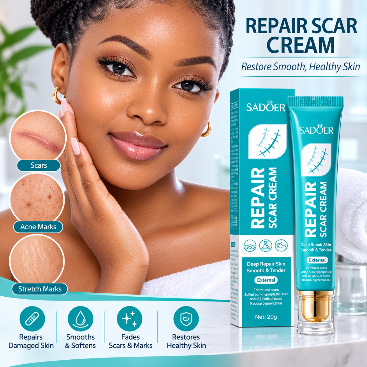 SADOER Scar Repair Cream - ( BUY 1 GET 1 FREE )