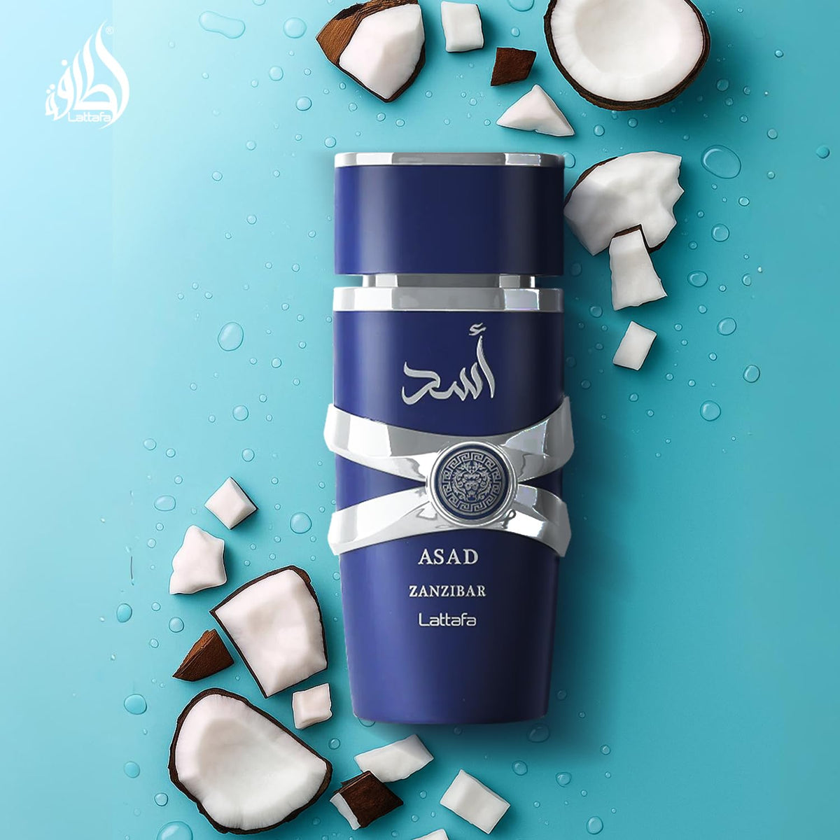 Lattafa Asad Zanzibar - Fresh, Spicy, Vanilla, Coconut - EDP Long-Lasting Fragrance for Men - 100 ml