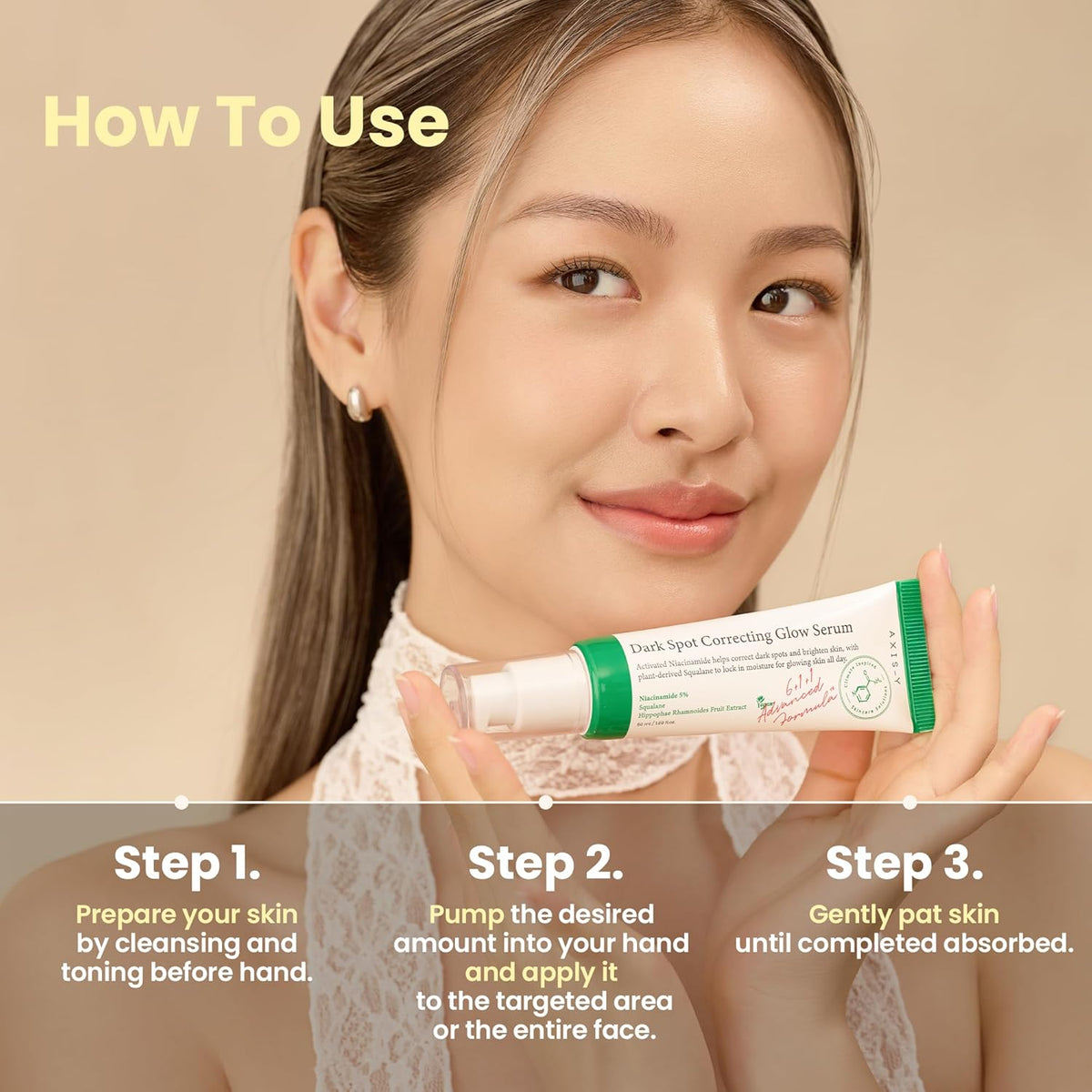 AXIS-Y Dark Spot Correcting Glow Serum - 5% Niacinamide Dark Spot Remover For Face