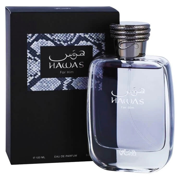 RASASI Hawas For Men Parfum Spray - Premium Long Lasting Arabian Perfume,  Ideal for Special Occasions & Daily Elegance, A Bold and Captivating Fragrance - 100 mls
